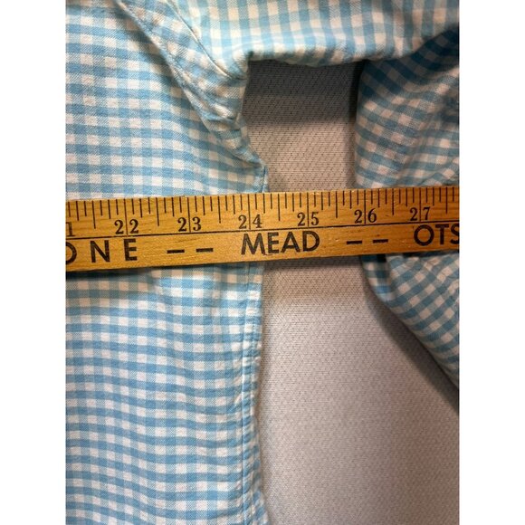 Ralph Lauren Men's Preppy Button Down Shirt Long Sleeve Size XL Blue White Check - Picture 11 of 13